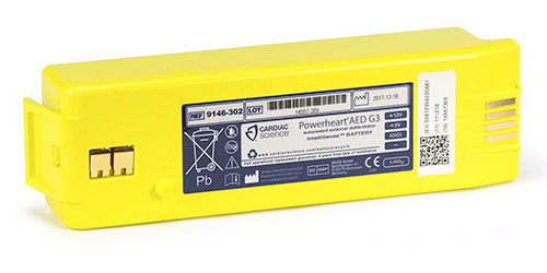 Accesorios para desfibrilador Cardiac Science Powerheart AED G3 Battery en México - DESFIHELP